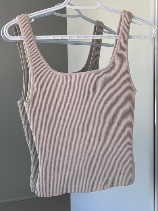 Babaton Tops - Babaton Sculpt Knit Ribbed Squareneck Tank Top